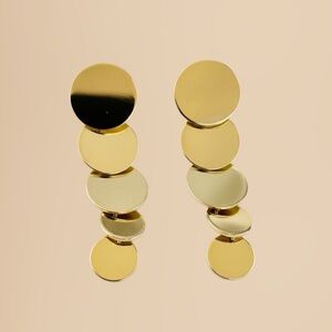 Cloverpost Gradient Long Gold Earrings